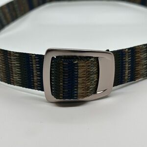 Bison Designs Web Belt USA Made Camouflage Stripe Adjustable Men’s Large